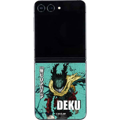 My Hero Academia Dark Deku Season 6 Galaxy Z Flip5 5G Skin